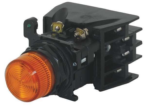 Illuminated Button w/Contacts, 24VAC/DC