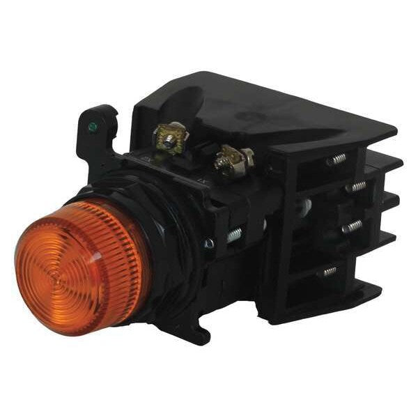 Illuminated Button w/Contacts, 120VAC