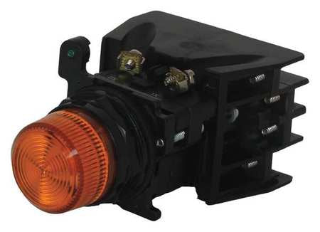 Illuminated Button w/Contacts, 120VAC