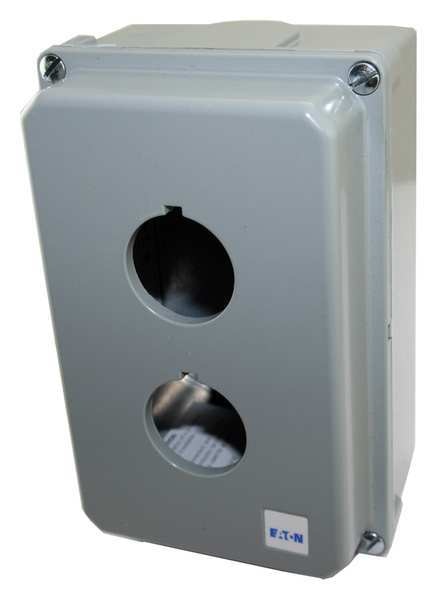 Pushbutton Enclosure, 3.00 in D, Al