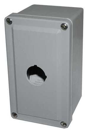 Pushbutton Enclosure, 30mm, 4 Holes, Al