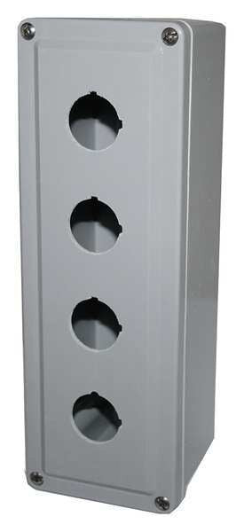 Pushbutton Enclosure, 11.13 in., 4 Holes