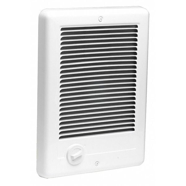 Recessed Electric Wall-Mount Heater, Recessed, 2000/1500W W, 208/240V AC, White