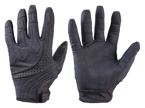 Mechanics Gloves, XS, Black, Double Layer, Spandex/Neoprene