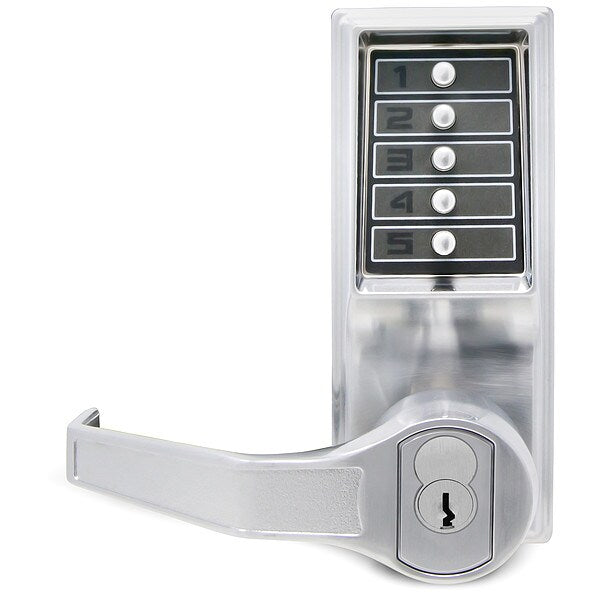 Push Button Lock, Entry, Key Override
