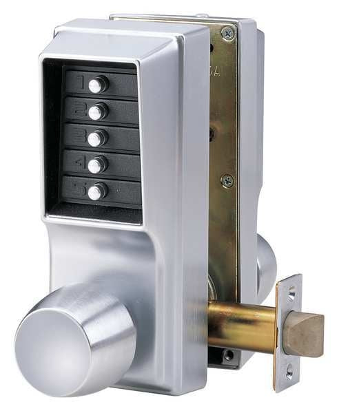 Push Button Lock, Entry and Egress, Chrome