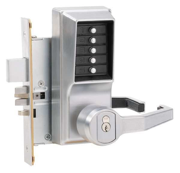 Push Button Lock, Entry, Key Override