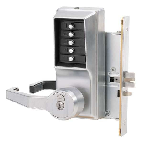 Push Button Lock, Entry, Key Override