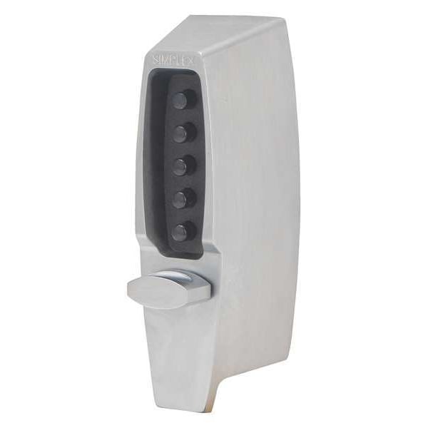 Pushbutton Deadbolt, Satin Chrome