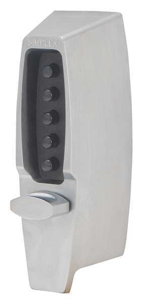 Pushbutton Deadbolt, Satin Chrome