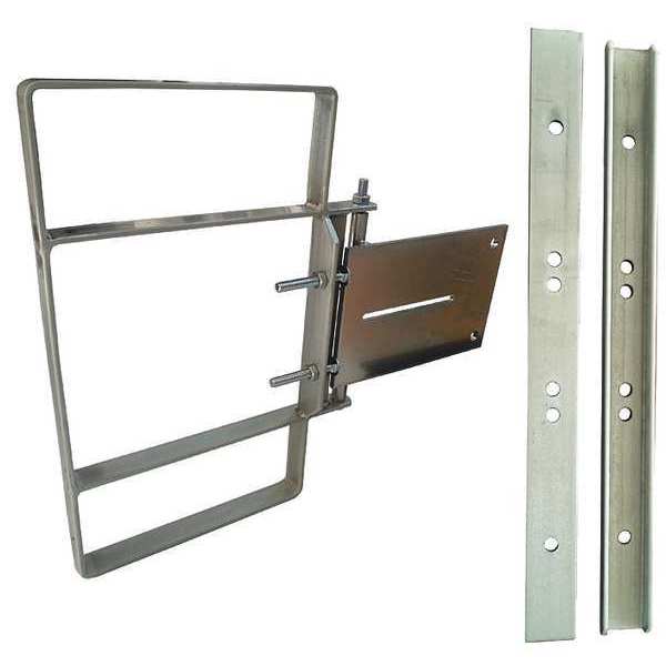 Adjstbl Sfty Gate, Galvnzd Steel, 2-1/2inW