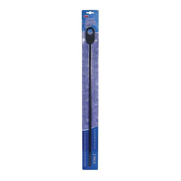 Drain Unclog Tool, 1-1/2in., Plastic, PK3