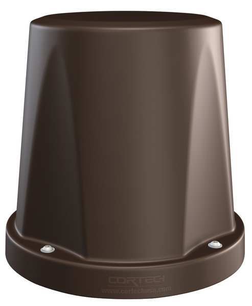 Floor Mounted Stool, Polyethylene Brown