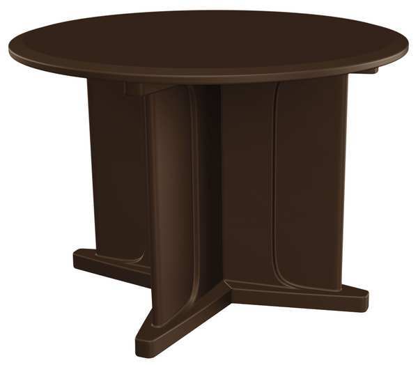 Round Utility Table, 42 in X 42 in X 31 in, Plastic Top