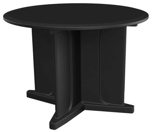 Round Utility Table, 42 in X 42 in X 31 in, Plastic Top