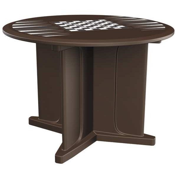 Round Utility Table, 42 in X 42 in X 31 in, Plastic Top