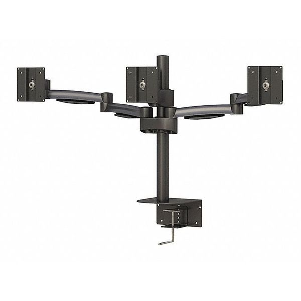 Triple Monitor Arm Stand Desk Clamp