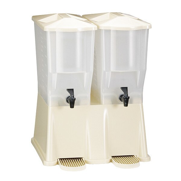 Twin Beverage Dispenser, Almond, 3 gal.