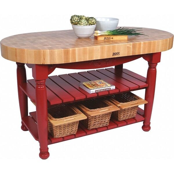 Table, Harvest, Red, 60
