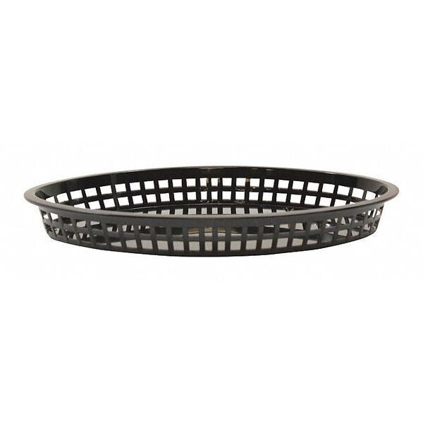 Texas, Platter Basket, Oval, Plstc, Blk, PK12