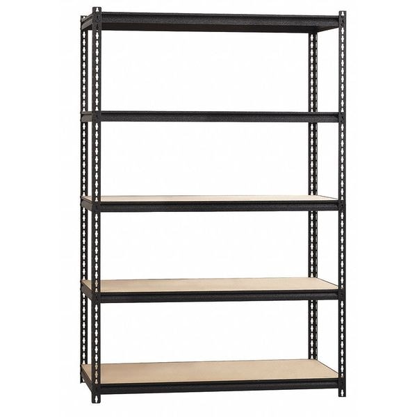 Boltless Shelving Unit, 5 Shelves, Steel, 18 in D x 48 in W x 72 in H