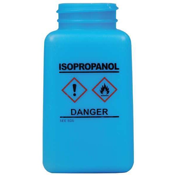 Graduated IPA Bottle, 6 oz., HDPE, Blue