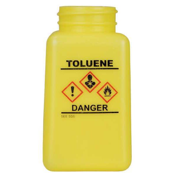 Graduated Toluene Bottle, 6 oz., Yellow