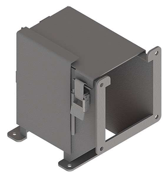 Elbow, 90 deg., Ind, Steel, 4in. H x 4in. L