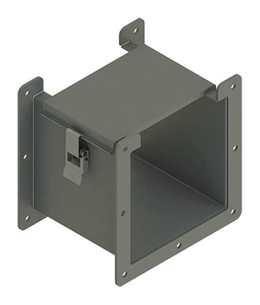 Lay-In Wireway, 0.5 ft., 6inWx6inH, Steel