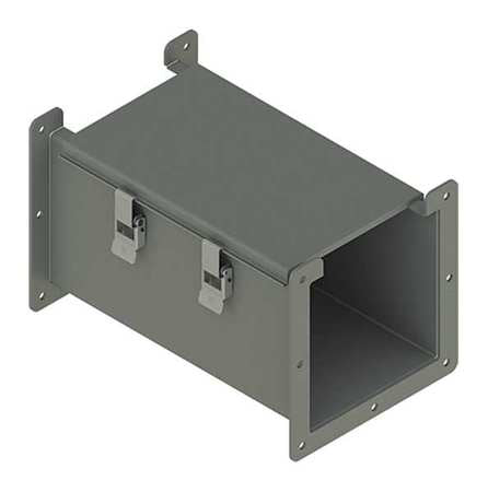 Lay-In Wireway, 1 ft., 6inWx6inH, Steel