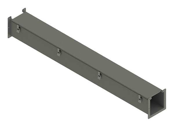 Lay-In Wireway, 5 ft., 6inWx6inH, Steel