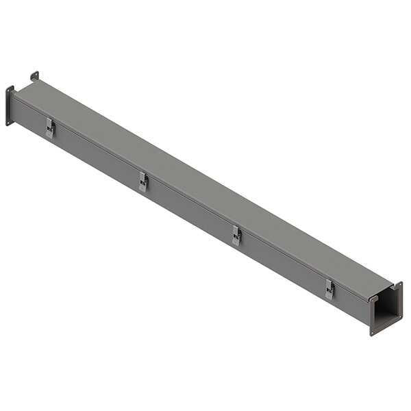 Lay-In Wireway, 5 ft., 4inWx4inH, Steel