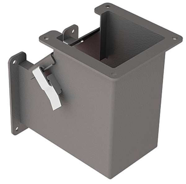 Elbow, 90 deg., Ind, Steel, 4in. H x 4in. L