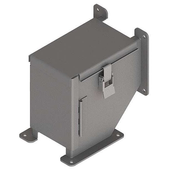 Elbow, 90 deg., Ind, Steel, 4in. H x 4in. L