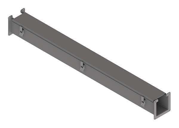 Lay-In Wireway, 4 ft., 2.50inWx2.50inH