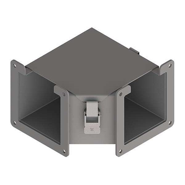 Elbow, 90 deg., Ind, Steel, 4in. H x 4in. L