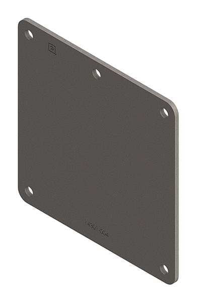 Closure Plate, Ind, Steel, 2.50inHx2.50inL