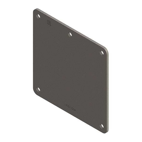 Closure Plate, Wireway, Steel, 4in.Hx4in.L
