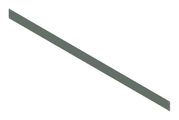 Barrier, Wireway, Steel, 4in. H x 4in. L