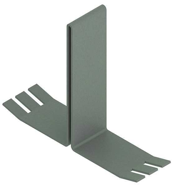 Barrier Bracket, Spring Steel, 4in.Hx4in.L