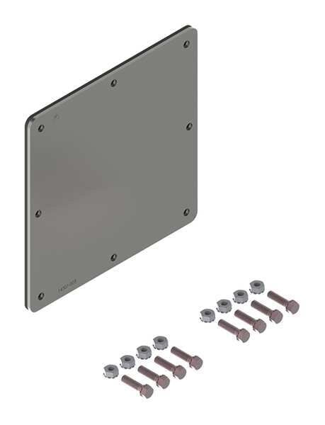 Closure Plate, Wireway, Steel, 6in.Hx6in.L