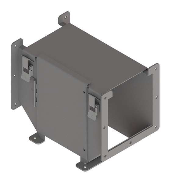 Tee Fitting, Ind, Steel, 6in. H x 6in. L