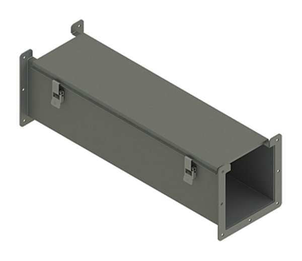Lay-In Wireway, 2 ft., 8inWx8inH, Steel