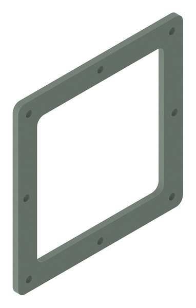 Closure Plate, Ind, Steel, 6in. H x 6in. L