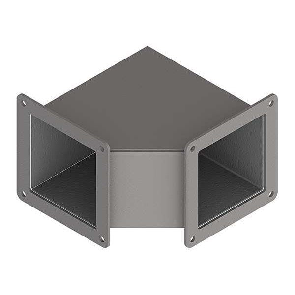 Elbow, 90deg., Ind, Steel, 2.50in.Hx2.50in.L