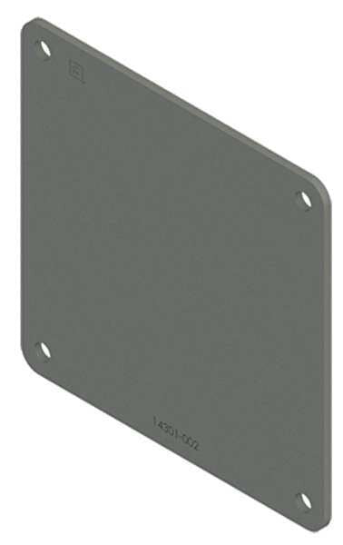 Closure Plate, Steel, 2.50in.Hx2.50in.L