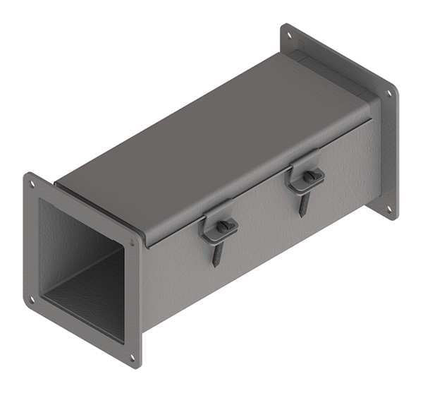 Feed-Through Wireway, 1 ft., 4inWx4inH