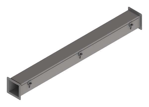 Feed-Through Wireway, 4 ft., 4inWx4inH