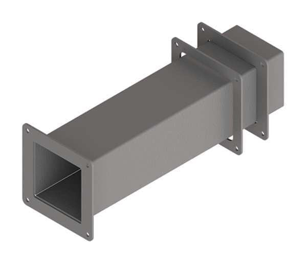 Telescope Fitting, Ind, Steel, 4in.Hx4in.L