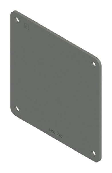 Closure Plate, Wireway, Steel, 4in.Hx4in.L